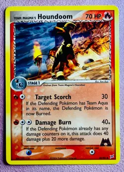Team Magma's Houndoom 34/95 | Team Magma vs Team Aqua | Pokemon TCG Card | LP/NM - Image 1