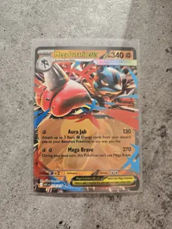 Mega Lucario Ex 113/217 Ascended Heroes Pokemon Card NM Pack fresh - Image 1