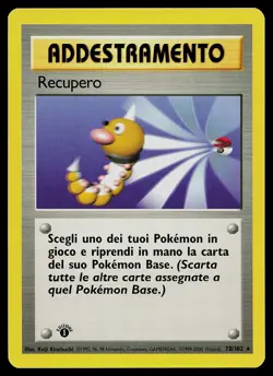 Pokemon Card - Scoop Up Base Set 78/102 Rare Italian 1st Edition - Image 1