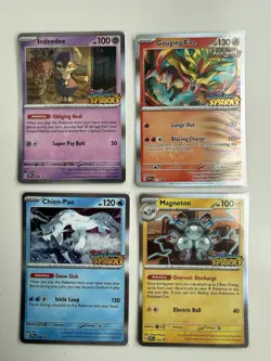 Pokemon Surging Sparks Build & Battle Prerelease Decks Promo Cards (4) - Image 1
