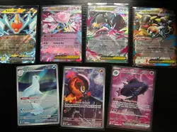 Pokemon TCG Holo EX Card Lot - Rotom EX, Mega Diancie EX, Mawile EX + bulk - Image 1