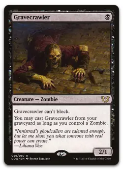 Gravecrawler #59 (LP) Blessed vs. Cursed DDQ Magic MTG - Image 1