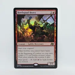 Howlsquad Heavy 0134 Rare Magic the Gathering Aetherdrift FOIL - Image 1