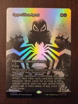 Opposition Agent Foil Borderless #0019 Spider-Man MTG Magic the Gathering NM - Image 1