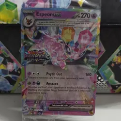 Pokemon Espeon ex Tera Holo Scarlet & Violet Prismatic Evolutions English - Image 1