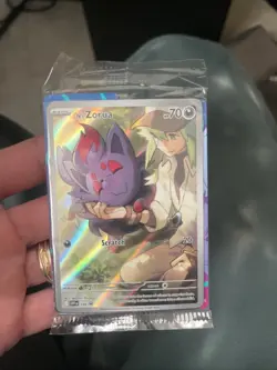 Pokemon N's Zorua 189 SEALED Journey Together Black Star Promo Full Art - Image 1