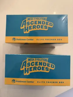 Pokemon Ascended Heroes Pokemon Center ETB Elite Trainer Box Factory Sealed x2 - Image 2