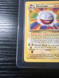 Electrode 25/130 Base Set 2 Rare WOTC Vintage Pokemon - Image 2