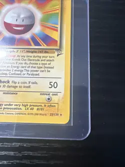 Electrode 25/130 Base Set 2 Rare WOTC Vintage Pokemon - Image 5