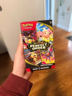 In Hand Factory Sealed Pokemon TCG Perfect Order Booster Bundle - Image 1
