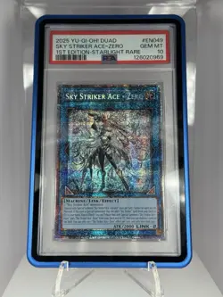 2025 YuGiOh DUAD Sky Striker ACE=Zero 1st Edition EN049 PSA 10 - Image 1