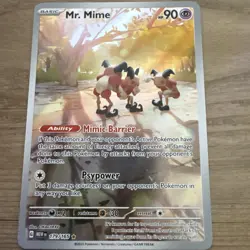 Mr. Mime 179/165 – Pokemon TCG SV 151 – Illustration Rare Holo – NM English - Image 1