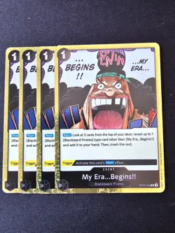 4x OP09-096 My Era...Begins Event R Playset - One Piece Card Game TCG - English - Image 1