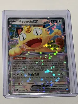 Meowth EX Full Art Holo Rare Perfect order 062/088 Pokemon TCG Card 170 HP - Image 1
