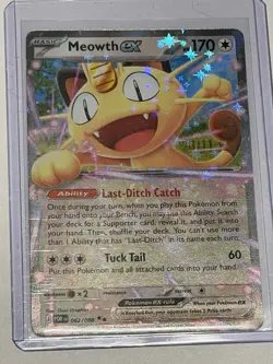 Meowth EX Full Art Holo Rare Perfect order 062/088 Pokemon TCG Card 170 HP - Image 2