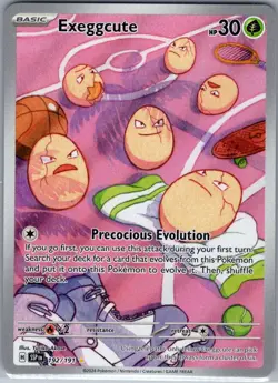 Exeggcute 192/191 SV08: Surging Sparks - Pokemon Card - NM - Image 1