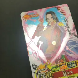 S5737 Boa Hancock SR Holo Japanese One Piece Berry Match IC Carddass Card M19 - Image 2