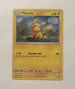 Pikachu SM183 Holo Black Star Promo Pokemon Card LP/MP - Image 1