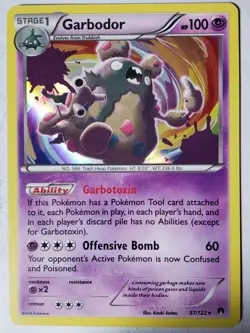 HOLO Garbodor 57/122 VLP - RARE XY Breakpoint Pokemon Card - Image 1