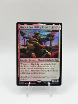 Raph & Leo, Sibling Rivals Teenage Mutant Ninja Turtles Foil Near Mint - Image 1