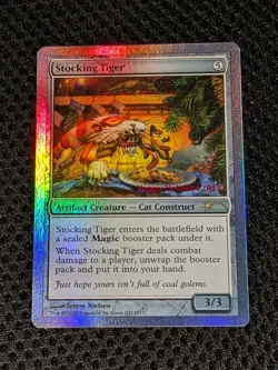 MTG Magic The Gathering Stocking Tiger Holiday Promo 2013 - Excellent - Image 1