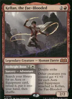 Wilds of Eldraine #230 Kellan, the Fae-Blooded - Image 1