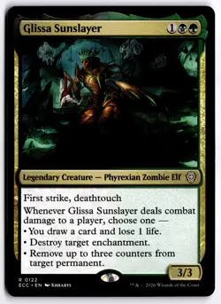 Glissa Sunslayer NM ECC Commander: Lorwyn Eclipsed MTG - Image 1