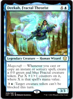 Deekah, Fractal Theorist Commander 2021, 26 NM - Image 1