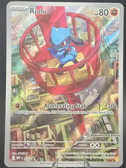 Pokemon Mega Evolutions Riolu Pokemon Centre Stamped Promo + Promo - Image 2