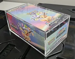 Pokemon Prismatic Evolutions Booster Bundle Display Sealed **3" CUT**W/ Acrylic - Image 1