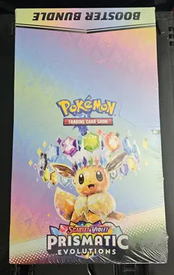 Pokemon Prismatic Evolutions Booster Bundle Display Sealed **3" CUT**W/ Acrylic - Image 4