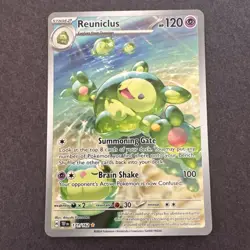 REUNICLUS 171/162 SV05: Temporal Forces IR Holo Pokemon TCG card - Image 1