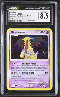 CGC 8.5 Giratina 2008 Legends Awakened 4/146 Holo Pokemon Card - Image 1