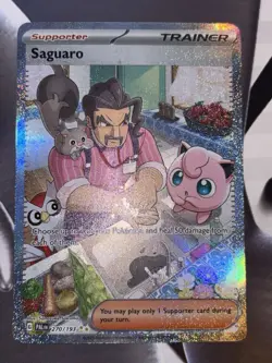 Pokemon Saguaro 270/193 Special Illustration Rare Holo Trainer Paldea Evolved - Image 1
