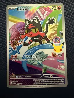 Pokemon TCG Rowlet, Litten, Popplio 043/044/045 Promo First Partner (Near Mint) - Image 4