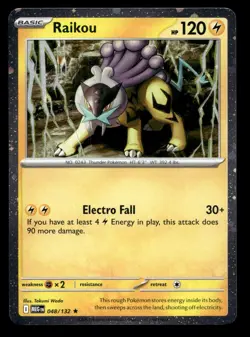 Raikou 048/132 Mega Evolution Cosmos Holo Promo Pokemon NM - Image 1