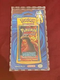 Lot of two pokemon ex unseen forces blister packs - typhlosion and steelix art - Image 1