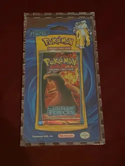 Lot of two pokemon ex unseen forces blister packs - typhlosion and steelix art - Image 3