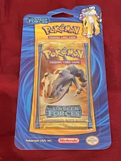 Lot of two pokemon ex unseen forces blister packs - typhlosion and steelix art - Image 5