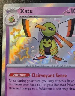 Xatu 152/091 Shiny Holo Rare Paldean Fates Pokemon TCG - Image 2