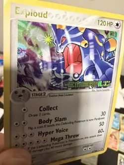 Pokemon Exploud Reverse Holo Rare Emerald Stamped 3/106 LP - Image 2