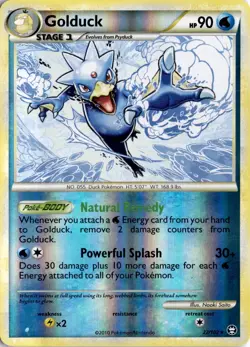 Golduck 22/102 Reverse Holo Triumphant Pokemon Card TCG - Image 1