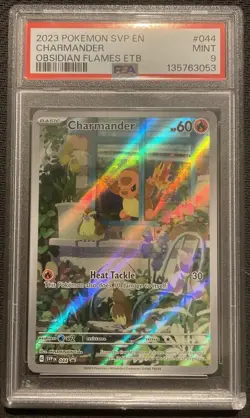 Pokemon Charmander 044 Scarlet & Violet Promo Holo PSA 9 Card 2023 - Image 1