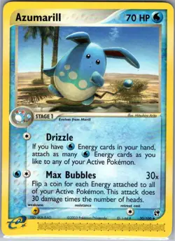 Azumarill 30/100 Non Holo Sandstorm - Pokemon Card - NM - Image 1