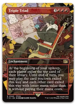 Triple Triad (Borderless) #340 (NM) Final Fantasy FIN Magic MTG - Image 1