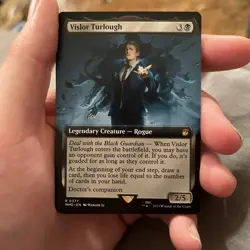MTG Dr. Who Vislor Turlough Extended Art Rare NM/M WHO - Image 1