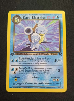 DARK BLASTOISE 20/82 NON-HOLO RARE TEAM ROCKET POKEMON 1ST EDITION - Image 1