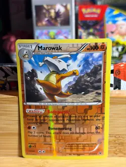 MAROWAK 37/124 Fates Collide R Reverse Holo Pokemon TCG MP - Image 1