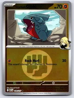 CYNTHIA'S GIBLE 109/217 ENERGY REVERSE HOLO ME: ASCENDED HEROES POKEMON NM - Image 1