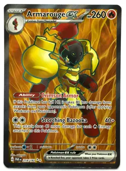 Armarouge ex 218/182 - Pokemon TCG - Paradox Rift Ultra Rare Holo - M/NM - Image 1